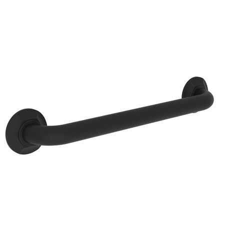 Newport Brass 19" L, Two Post, Solid Brass, 16" Grab Bar in Flat Black, Flat Black 1200-3916/56